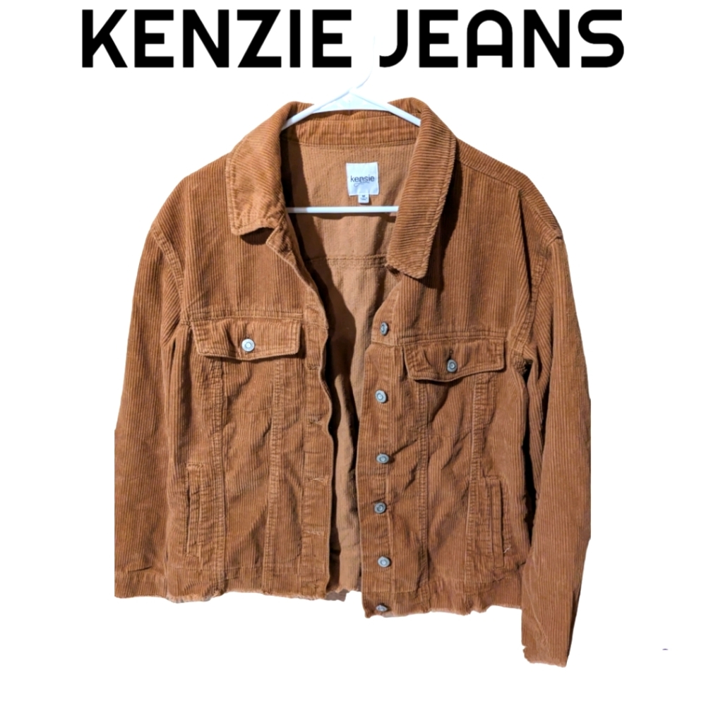 Kensie Jeans Tan Corduroy Women's Size Medium Jacket